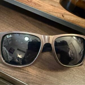 Ray-Ban Dark Brown Sunglasses with Black Lenses